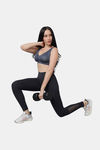 Red Rose Moisture Wicking Legging - M Grey — thumbnail 2